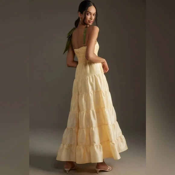 NWT Hutch Scoop-Neck Tiered Maxi Dress - Picture 3 of 8